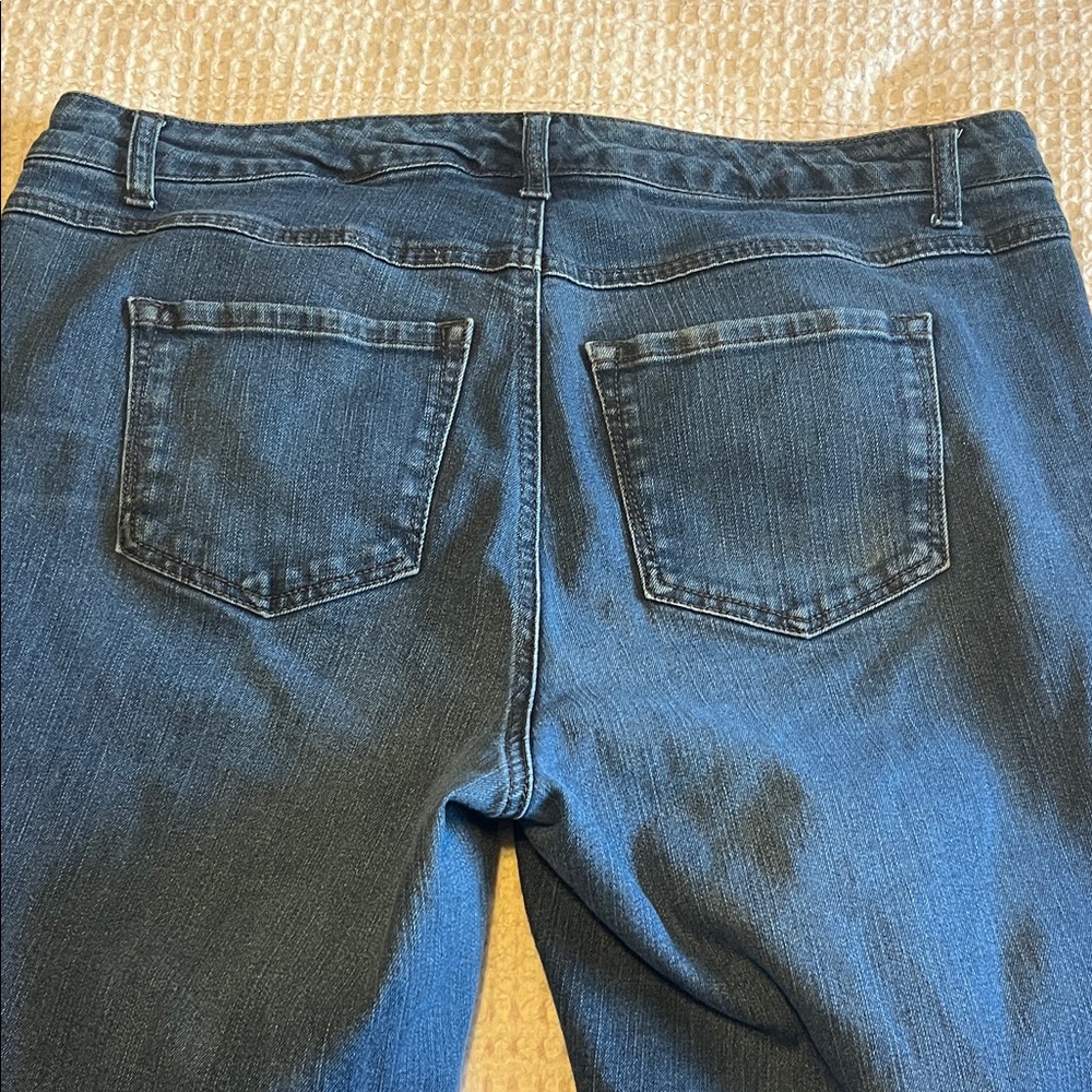 Terra & Sky Dark Blue Denim Straight Jeans - Picture 4 of 6